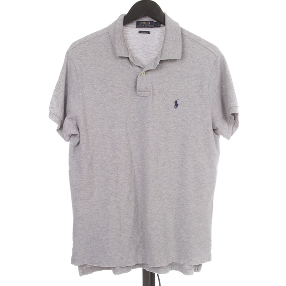 RECENT Polo Ralph Lauren Gray Polo Shirt, Large - Picture 2 of 5